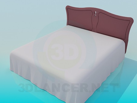 3d модель Большая кровать – превью 3d модель Большая кровать – превью