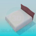 3d model King size bed - preview