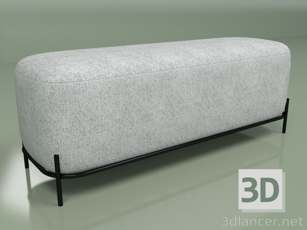 modèle 3D Pouf Pawai largeur 120 (gris) - preview