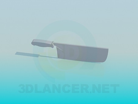 3d модель Нож кухонный – превью 3d модель Нож кухонный – превью