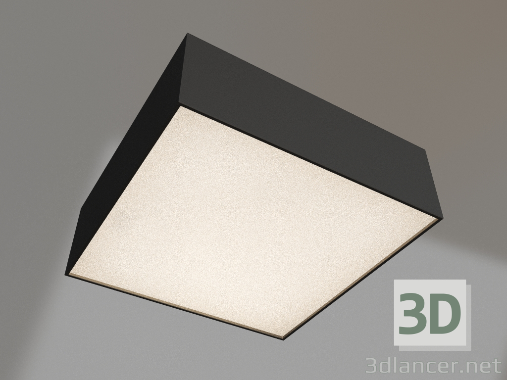modèle 3D Lampe IM-QUADRO-EMERGENCY-3H-S175x175-19W Day4000 (BK, 120 degrés, 230V) - preview