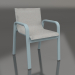 modèle 3D Fauteuil club de salle à manger (bleu gris) - preview