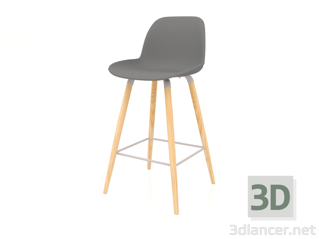 Modelo 3d Banqueta alta Albert Kuip 75 cm (cinza escuro) - preview