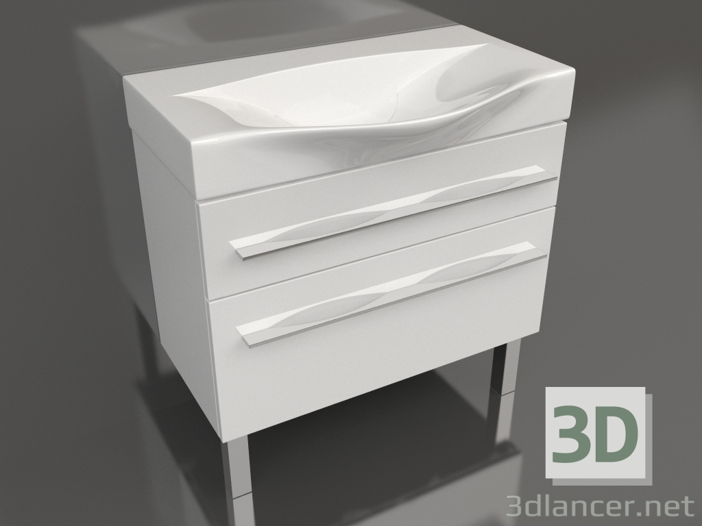 modèle 3D Armoire de sol 80 cm (Mil.01.08.2n.W) - preview