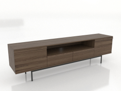 TV cabinet LARGE OPEN 2 2000 mm (lightened ash walnut)