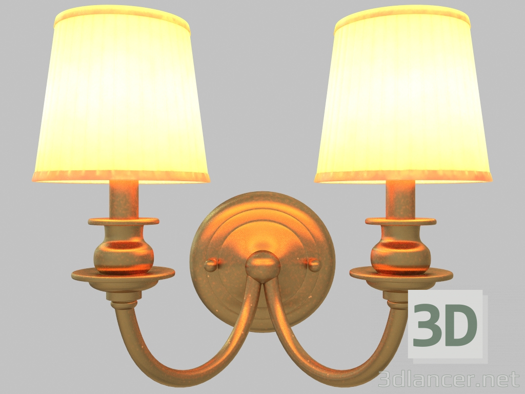 3D Modell Wandlampe (3102BC) - Vorschau