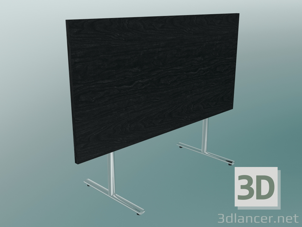 3d model T-leg Flip-top rectangular table folded (1500x750mm) - preview