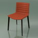 3d model Chair 0356 (4 wooden legs, upholstered, wenge) - preview