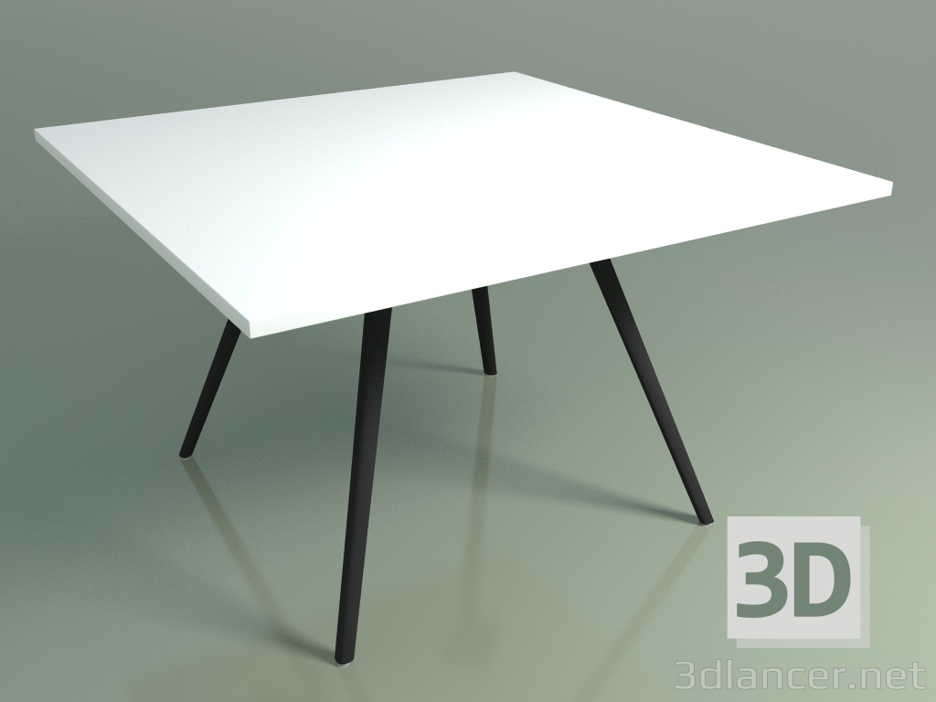 modello 3D Tavolo quadrato 5413 (H 74 - 119x119 cm, laminato Fenix F01, V44) - anteprima