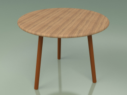 Coffee table 013 (Metal Rust, Teak)