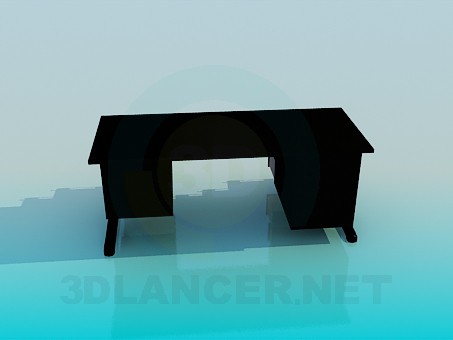 modello 3D Una scrivania - anteprima