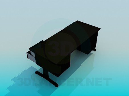 3d model A writing desk - preview 3d model A writing desk - preview