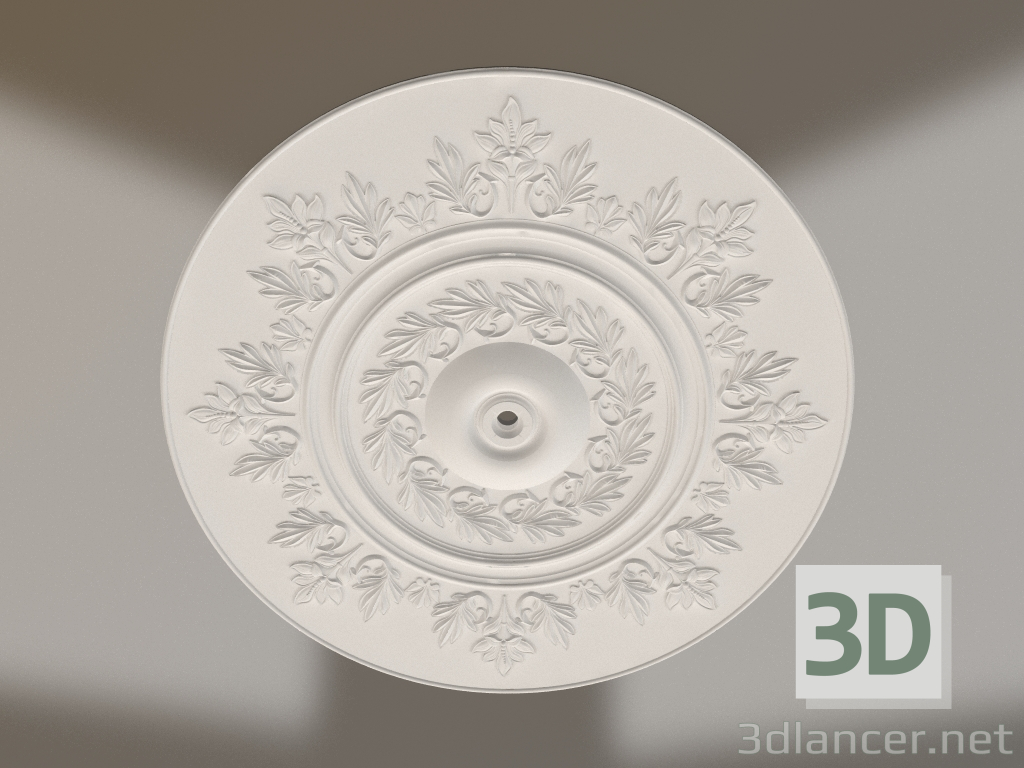 Modelo 3d Tomada de teto de gesso RP 035 D=1260 - preview