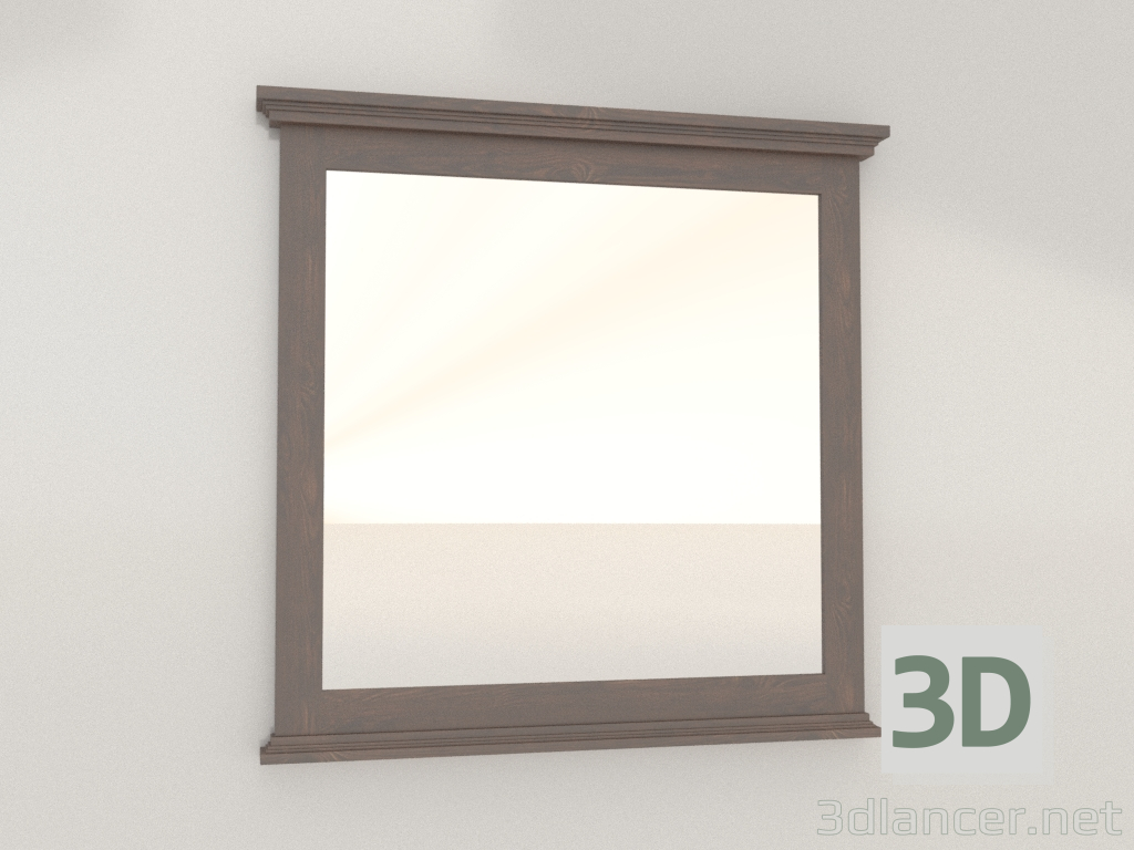 3D modeli Palermo 90 ayna (açık ceviz) - önizleme 3D modeli Palermo 90 ayna (açık ceviz) - önizleme