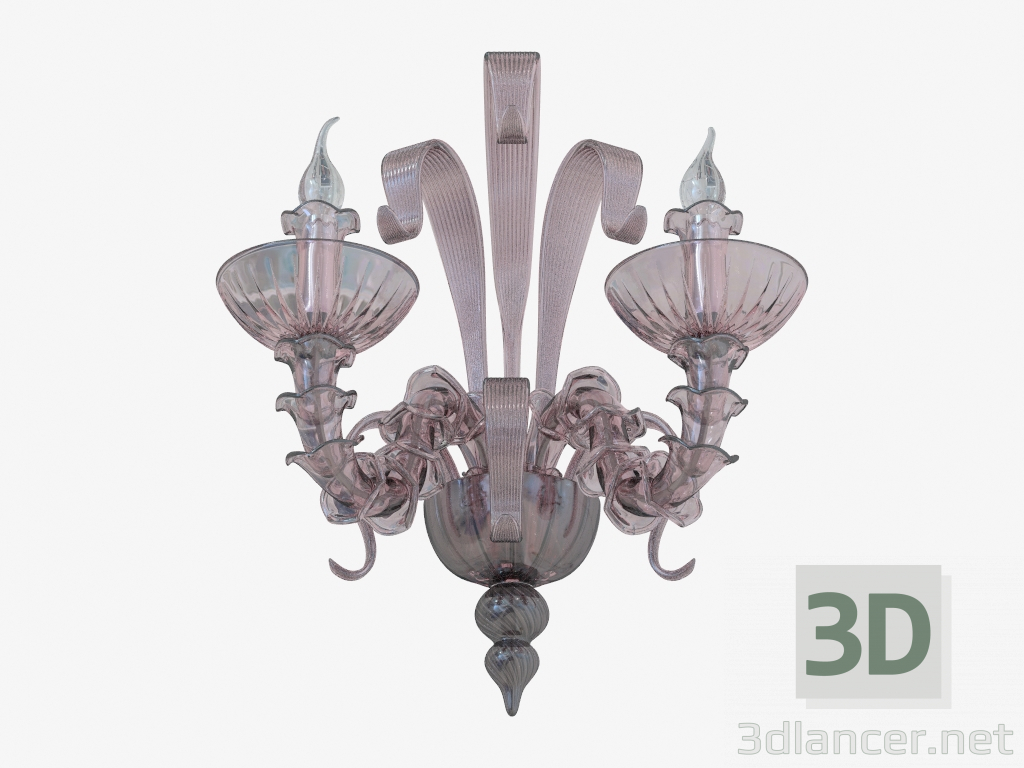 3D Modell Büstenhalter aus Glas (W110188 2red) - Vorschau