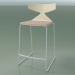 3d model Stackable Bar Stool 3712 (with cushion, White, V12) - preview