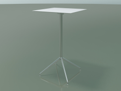 Table carrée 5747 (H 103,5 - 59x59 cm, étalée, Blanc, LU1)