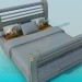3d модель Кровать с быльцами – превью