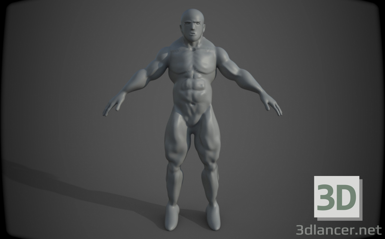 3d body - man model buy - render