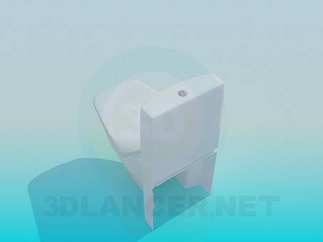 3d model Toilet with unusual forms - preview 3d model Toilet with unusual forms - preview