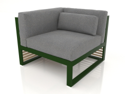 Modular sofa, section 6 left (Bottle green)