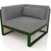 3D Modell Modulares Sofa, Abschnitt 6 links (Flaschengrün) - Vorschau