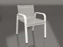 Fauteuil club de salle à manger (Gris agate)