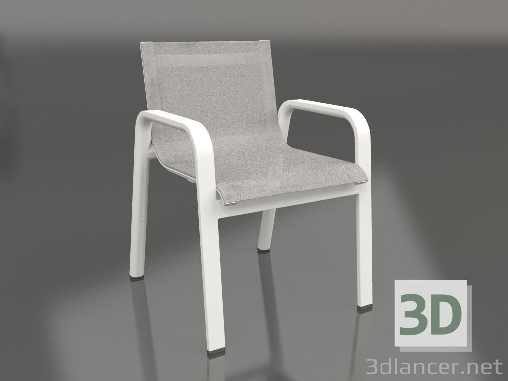 3d model Sillón club de comedor (gris ágata) - vista previa