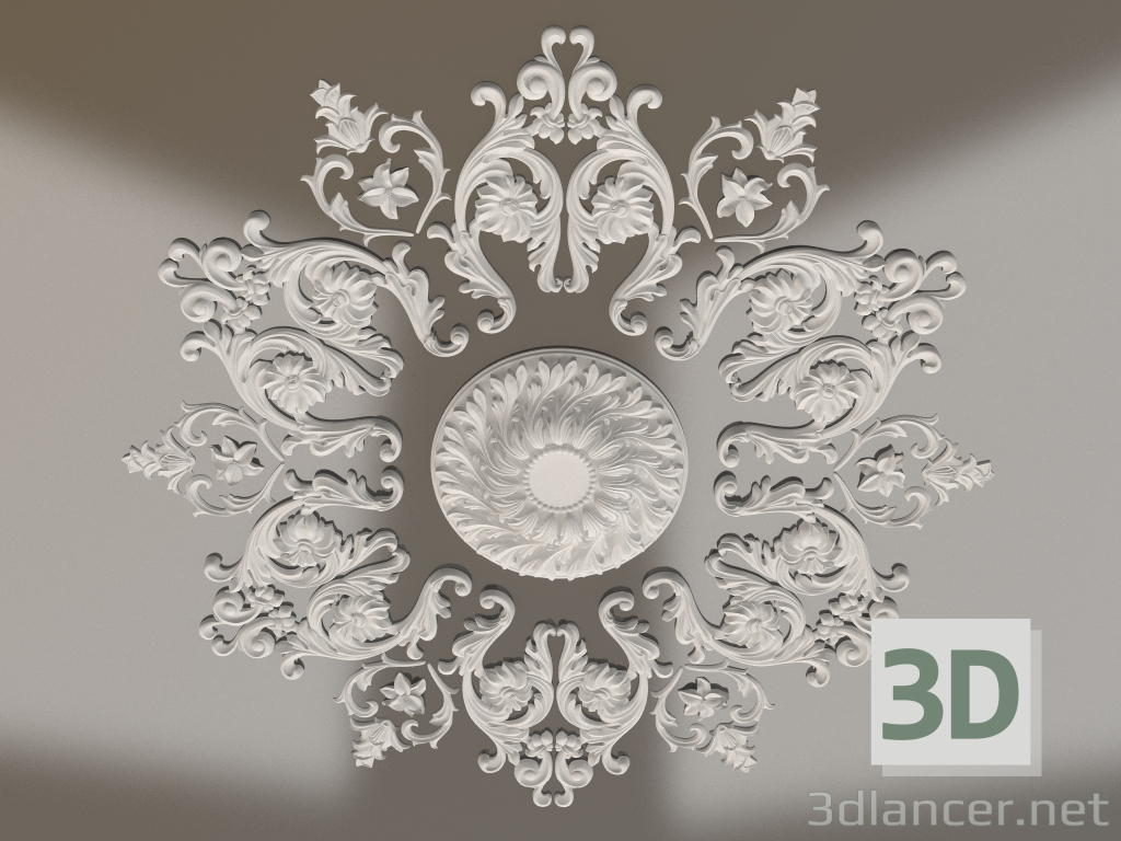 3d model Gypsum ceiling socket RP 036 D=1756 - preview