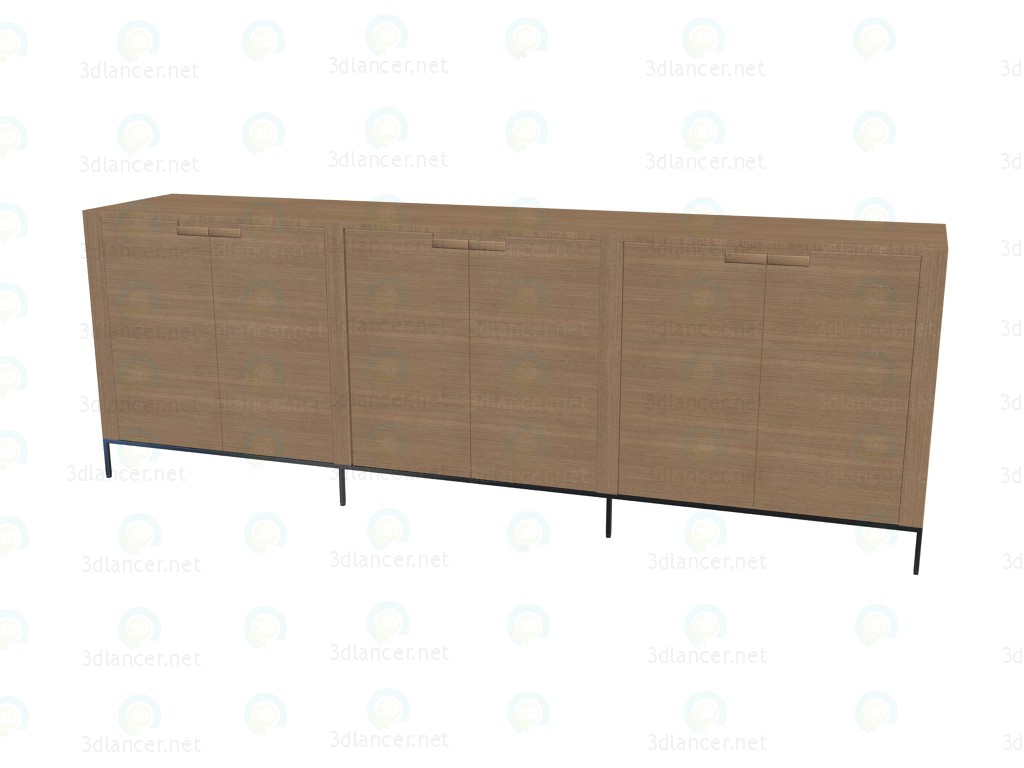 3d model Cupboard-locker 9941 - preview