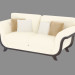 3d модель Двомісний шкіряний диван – превью