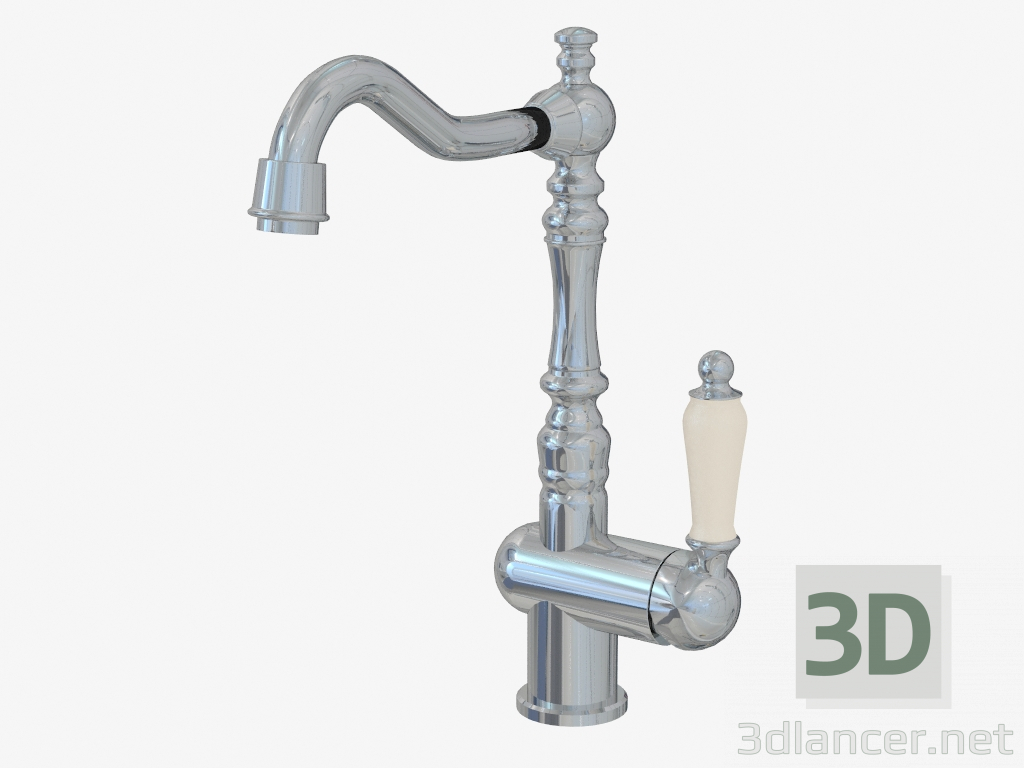 3D Modell Spültischarmatur im klassischen Stil (08744) - Vorschau