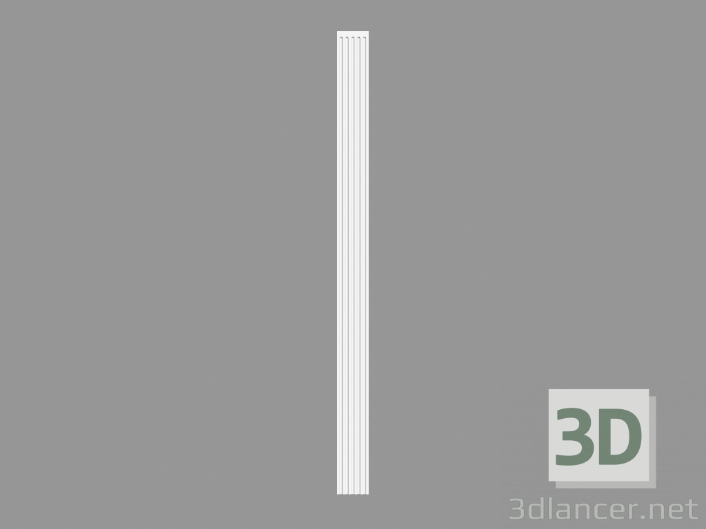 3D Modell Pilaster K200 (13,6 x 1,9 x 200 cm) - Vorschau