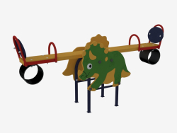Fauteuil à bascule poids d'une aire de jeux pour enfants Dinosaure (6211)
