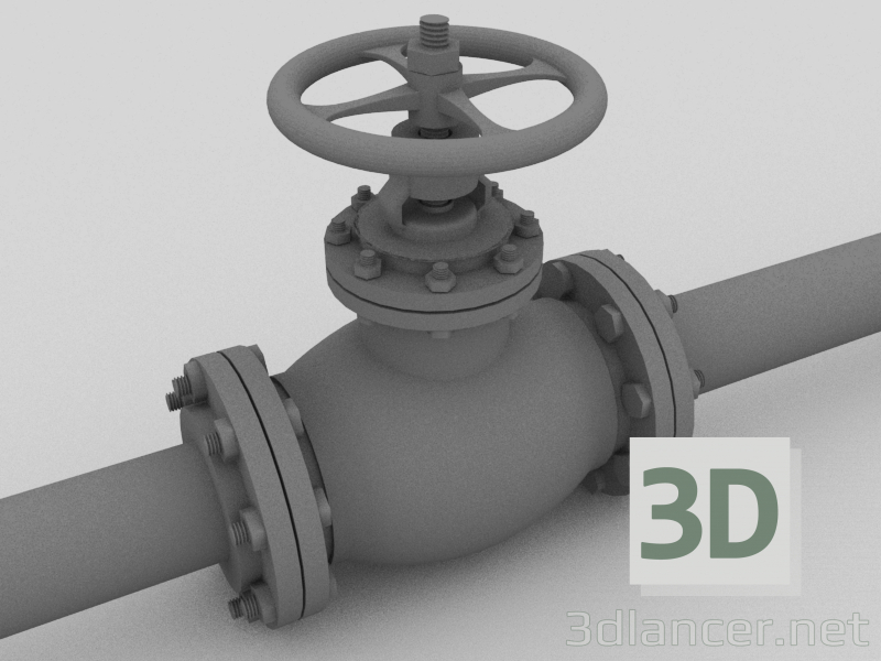 3d model Ball valve. - preview
