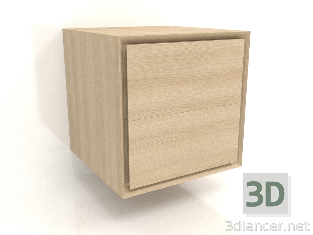 3 डी मॉडल कैबिनेट टीएम 011 (400x400x400, लकड़ी सफेद) - पूर्वावलोकन