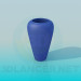 3D Modell Vase für Blumen - Vorschau