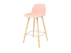 Барний стілець Albert Kuip 75 cm (Old Pink)