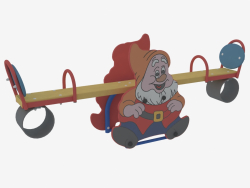 Balanceo de una silla mecedora de un parque infantil Gnome (6212)