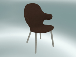 Chair Catch (JH1, 59x58 H 88cm, White oiled oak, Steelcut - 365)