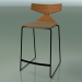 3d model Stackable Bar Stool 3712 (with cushion, Teak effect, V39) - preview
