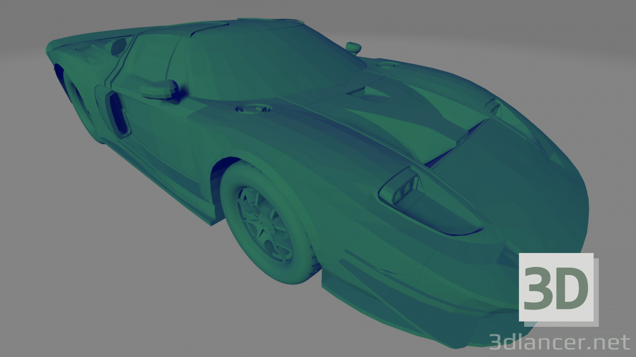 3 डी फोर्ड GT40 - प्रिंट करने योग्य खिलौना मॉडल खरीद - रेंडर
