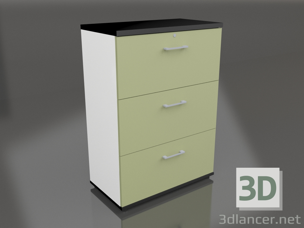 3d model Filing cabinet Standard A3F04 (801x432x1129) - preview