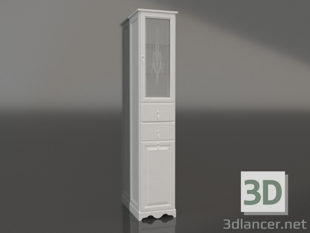 3D modeli Tibet kalem kutusu (beyaz, sağ) - önizleme 3D modeli Tibet kalem kutusu (beyaz, sağ) - önizleme