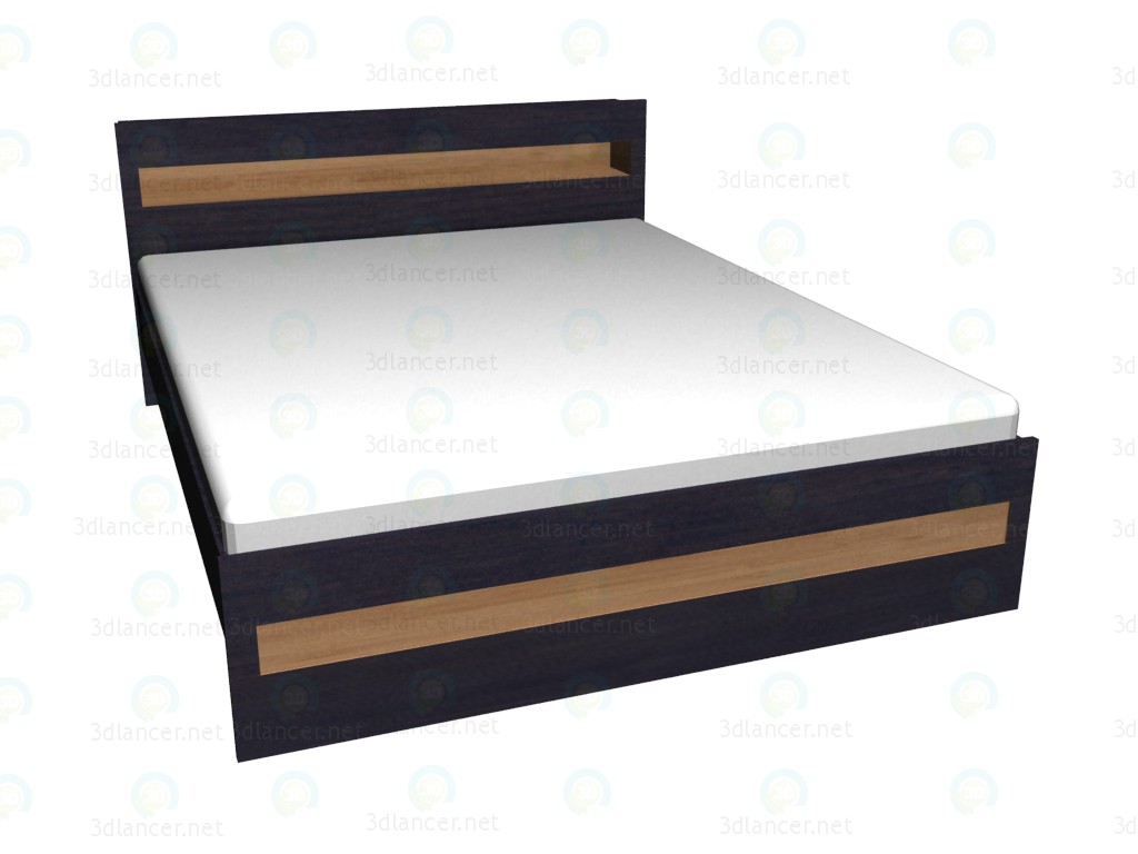 Modelo 3d Cama de casal 160 x 200 - preview