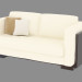 3d model Leather sofa double - preview