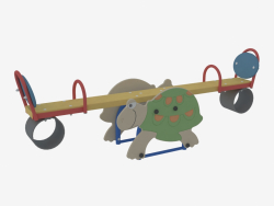 Equilibrio di sedia a dondolo peso di un parco giochi per bambini Turtle (6213)