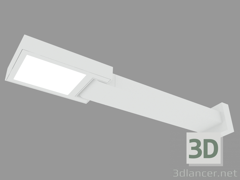3D Modell Suchscheinwerfer MOVIT RECHTECKIG MIT ARM 130mm (S3010N) - Vorschau