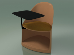 Stuhl 2302 (mit Rädern, Kissen und Tisch, PA00002, Polypropylen PC00004)