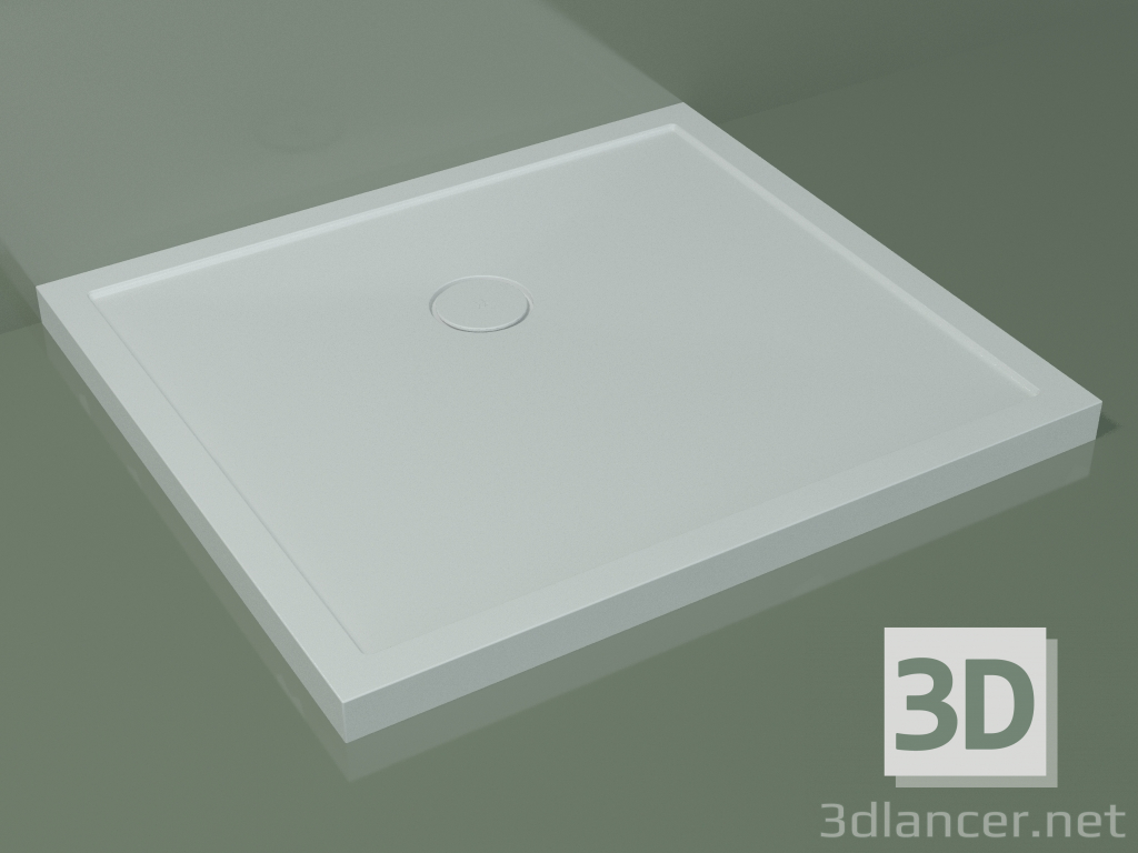 3D modeli Duş teknesi Medio (30UM0138, Glacier White C01, 100x90 cm) - önizleme